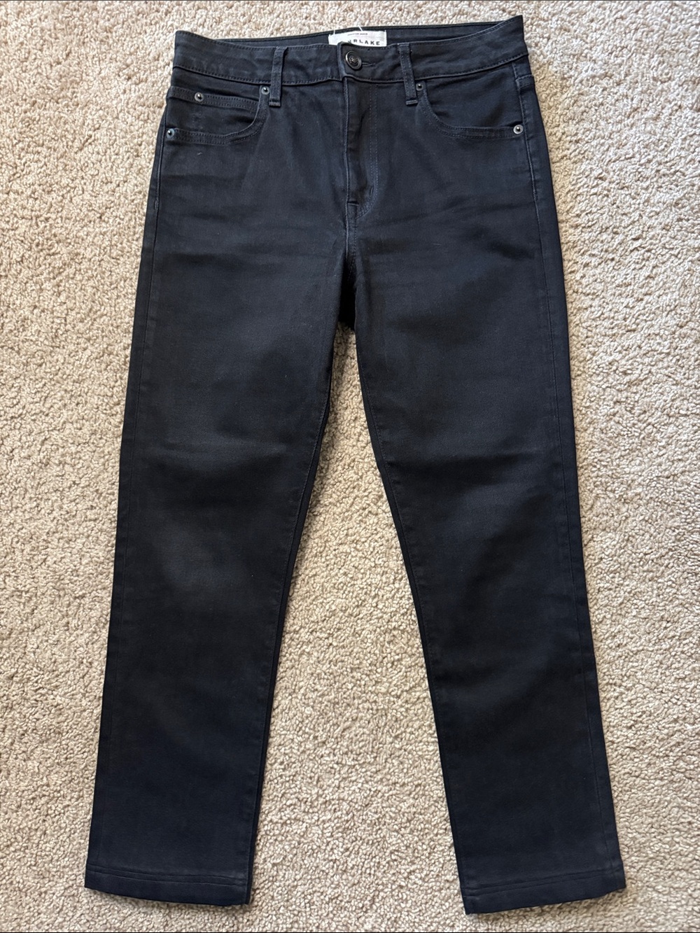 SLVRLAKE Women’s Black Slim Straight Jeans